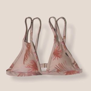 L.A Hearts Pink Paradise Hook Closure Bikini Top L
